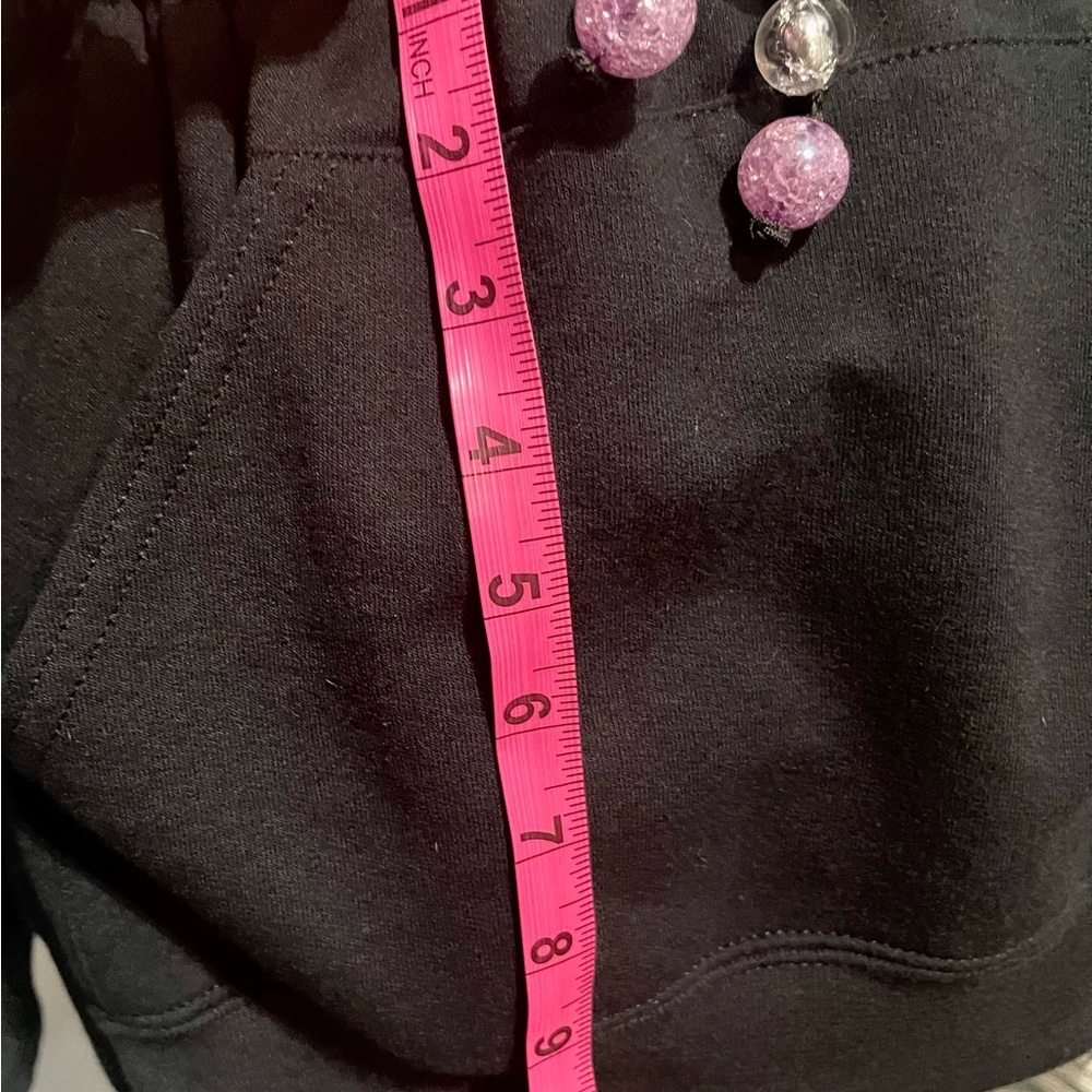 Black cropped hoodie and matching sweatshirt skirt size S/M - Picture 8 of 10